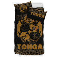 Tonga Duvet Cover Set - Gold Fog Style - Polynesian Pride
