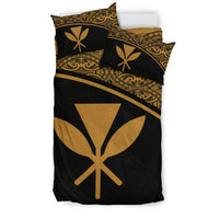 Hawaii Duvet Cover Set - Gold Curve Style - Polynesian Pride