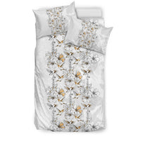 Hawaiian Hibiscus Hummingbirds Pattern Bedding Set - Polynesian Pride