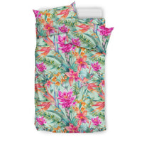 Hawaiian Floral Tropical Bird Of Paradise Polynesian Bedding Set - Polynesian Pride