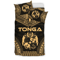 Tonga Polynesian Chief Duvet Cover Set - Gold Version - Polynesian Pride