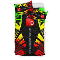Wallis And Futuna Duvet Cover Set - Polynesian Tattoo Reggae - Polynesian Pride
