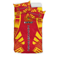 Papua New Guinea Duvet Cover Set - Polynesian Tattoo Flag - Polynesian Pride