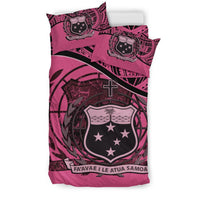 Polynesian Duvet Cover Set - Samoa Bedding Set Pink - Polynesian Pride