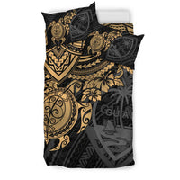 Guam Polynesian Duvet Cover Set - Golden Turtle - Polynesian Pride