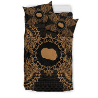 Polynesian Bedding Set - Cook Islands Duvet Cover Set Map Gold - Polynesian Pride