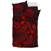 Polynesian Bedding Set - Chuuk Duvet Cover Set Red Color - Polynesian Pride