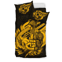 Polynesian Bedding Set - Tonga Duvet Cover Set Father And Son Gold - Polynesian Pride