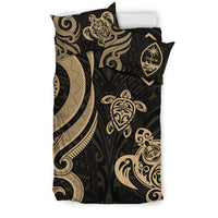Guam Polynesian Bedding Set - Gold Tentacle Turtle - Polynesian Pride