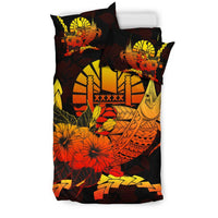 Tahiti Polynesian Bedding Set - Swordfish With Hibiscus - Polynesian Pride