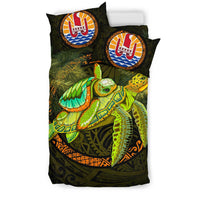 Tahiti Bedding Set - Polynesian Turtle Palm Tree - Polynesian Pride