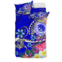FSM Bedding Set - Turtle Plumeria (Blue) - Polynesian Pride