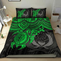 Pohnpei Polynesian Duvet Cover Set - Polynesian Green Turtle - Polynesian Pride