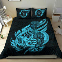 Polynesian Bedding Set - Niue Duvet Cover Set Father And Son Emerald - Polynesian Pride