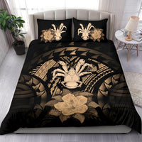 Niue Duvet Cover Set - Coconut Crab & Brown Hibiscus - Polynesian Pride