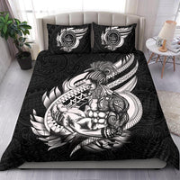 Polynesian Bedding Set - Palau Duvet Cover Set Father And Son Black - Polynesian Pride