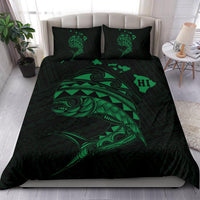Hawaii Polynesian Mahi - Mahi Common Dolphinfish Bedding Set - Green - Polynesian Pride