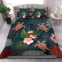 Hawaii Anchor Hibiscus Turtle Ocean Coral - Bedding Set AH - Polynesian Pride