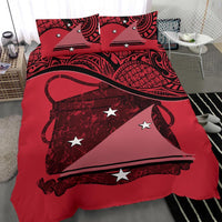Tokelau Duvet Cover Set - Tokelau Coat Of Arms Pink - Polynesian Pride