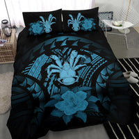 Tonga Duvet Cover Set - Tonga Coat Of Arms & Reggae Hibiscus - Polynesian Pride
