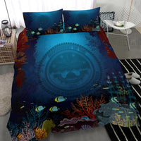 Polynesian Bedding Set - Federated States Of Micronesia Duvet Cover Set Under Sea - Polynesian Pride