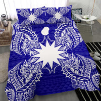 Polynesian Bedding Set - Nauru Duvet Cover Set Map Blue - Polynesian Pride