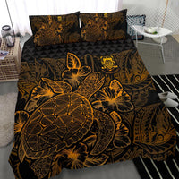 Polynesian Bedding Set - Tuvalu Duvet Cover Set Gold Color - Polynesian Pride