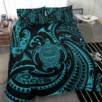 Polynesian Bedding Set - Polynesian Blue Turtle Duvet Cover Set - Polynesian Pride