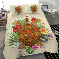 Hawaii Turtle Life Hibiscus Design Bedding Set - Polynesian Pride
