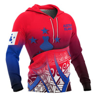 Austral Islands Coat of rms Hoodie Polynesian Pattern - Polynesian Pride