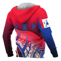 Austral Islands Coat of Arms Zip up Hoodie Polynesian Pattern - Polynesian Pride