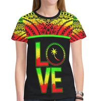 Chuuk States New All Over Print T Shirt Chuuk Love & F S M Seal Reggae Version - Polynesian Pride