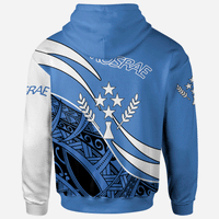 Kosrae Zip Hoodie Symmetrical Lines - Polynesian Pride