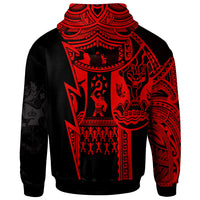 Polynesian Tonga Hoodie Maui Moana Tattoo with Seal Tonga - Polynesian Pride