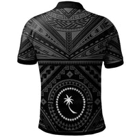 Chuuk Polo Chuuk Seal With Polynesian Tattoo Style (Black) - Polynesian Pride