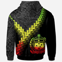 Samoa Hoodie Samoa Coat of Arms With Polynesian Tattoo Reggae - Polynesian Pride