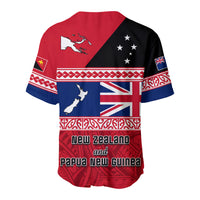 (Custom Personalised) Papua New Guinea and New Zealand Baseball Jersey Polynesian PNG and NZ LT13 - Polynesian Pride