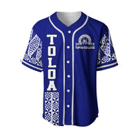 TOLOA Baseball Jersey Tupou College Tonga Pattern LT13 - Polynesian Pride