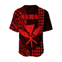 Hawaii Day Kakau Baseball Jersey Proud To Be Hawaiian Red King Kamehameha and Kanaka Maoli LT13 - Polynesian Pride