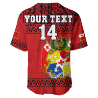 (Custom Text And Number) Tonga Rugby Baseball Jersey Mate Maa Tonga Pacific Ngatu Black LT14 - Polynesian Pride
