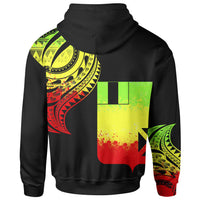 Wallisnd Futuna Hoodie Wallisnd Futuna Tatau Reggae Patterns - Polynesian Pride