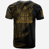 Fiji T Shirt Legends Are Born In Gold Color - Polynesian Pride