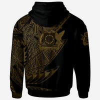 Cook Islands Hoodie Legends Are Born In Gold Color - Polynesian Pride