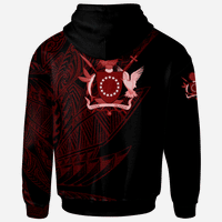 Cook Islands Zip Hoodie Legends Are Born In Red Color - Polynesian Pride
