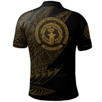 Northern Mariana Islands Polo Shirt Legends Are Born In Gold Color - Polynesian Pride