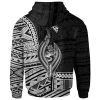 Guam Zip Hoodie Santa Rita Seal of Guam Polynesian Patterns - Polynesian Pride