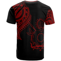 Cook Islands T Shirt Polynesian Tatau Red Patterns - Polynesian Pride