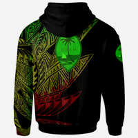 Guam Zip Hoodie Legends Are Born In Reggae Color - Polynesian Pride