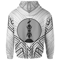 New Caledonia Zip Hoodie New Caledonia Seal Tribal Patterns - Polynesian Pride