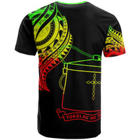 Tokelau T Shirt Tokelauan Tatau Reggae Patterns With Coat of Arms - Polynesian Pride